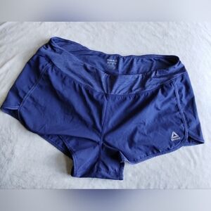 Reebok Running Shorts XL Womens Blue Lined Athletic and Swim